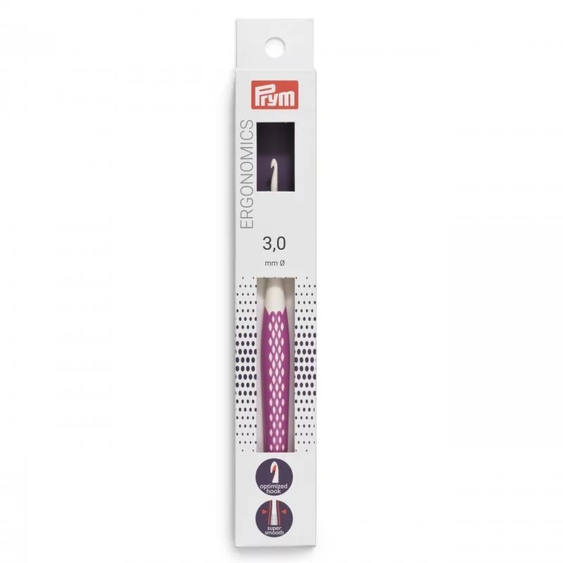 Croseta lana cu maner ergonomic - 3 mm/17 cm Croseta lana cu maner ergonomic - 3 mm/17 cm