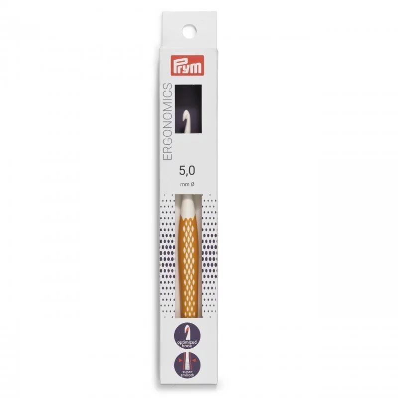Croseta lana cu maner ergonomic - 5 mm/17 cm Croseta lana cu maner ergonomic - 5 mm/17 cm