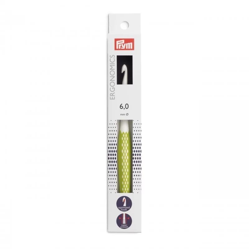 Croseta lana cu maner ergonomic - 6 mm/17 cm