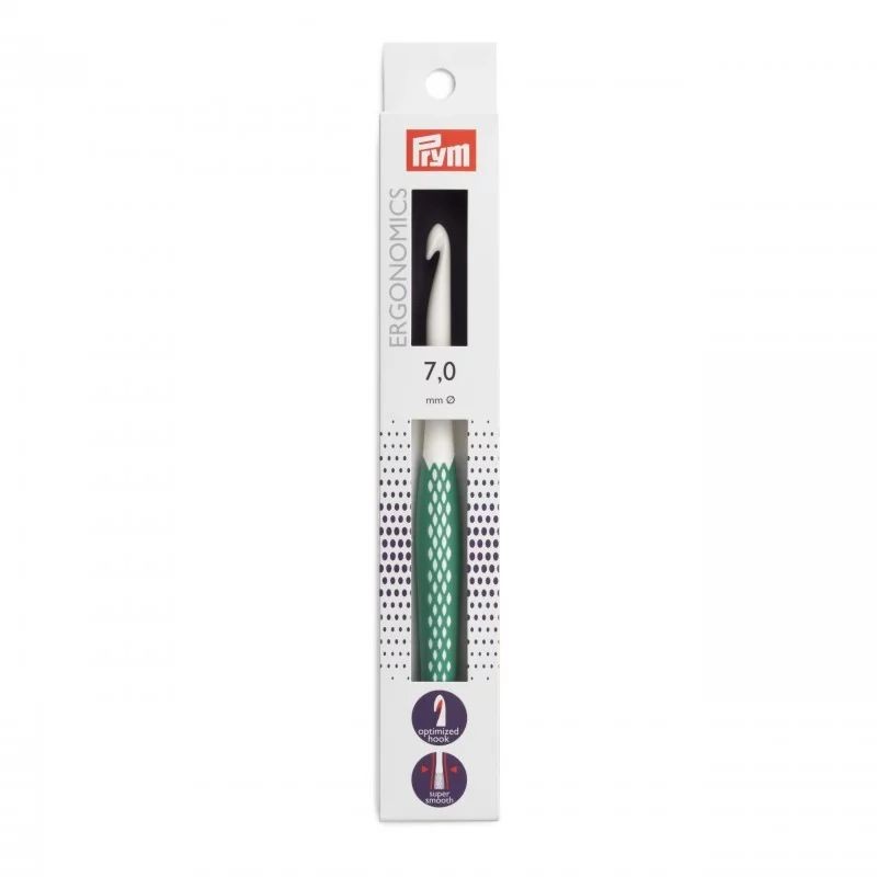 Croseta lana cu maner ergonomic - 7 mm/17 cm