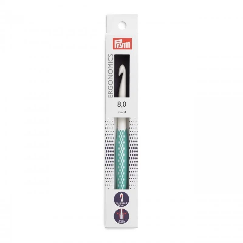 Croseta lana cu maner ergonomic - 8 mm/17 cm Croseta lana cu maner ergonomic - 8 mm/17 cm