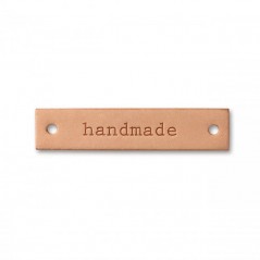 Eticheta "handmade" piele originala - 60x13 mm