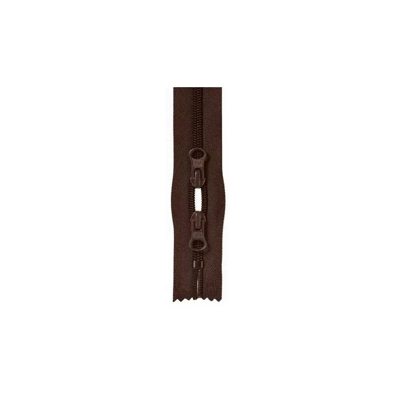 Fermoar pentru genti maro - 60 cm