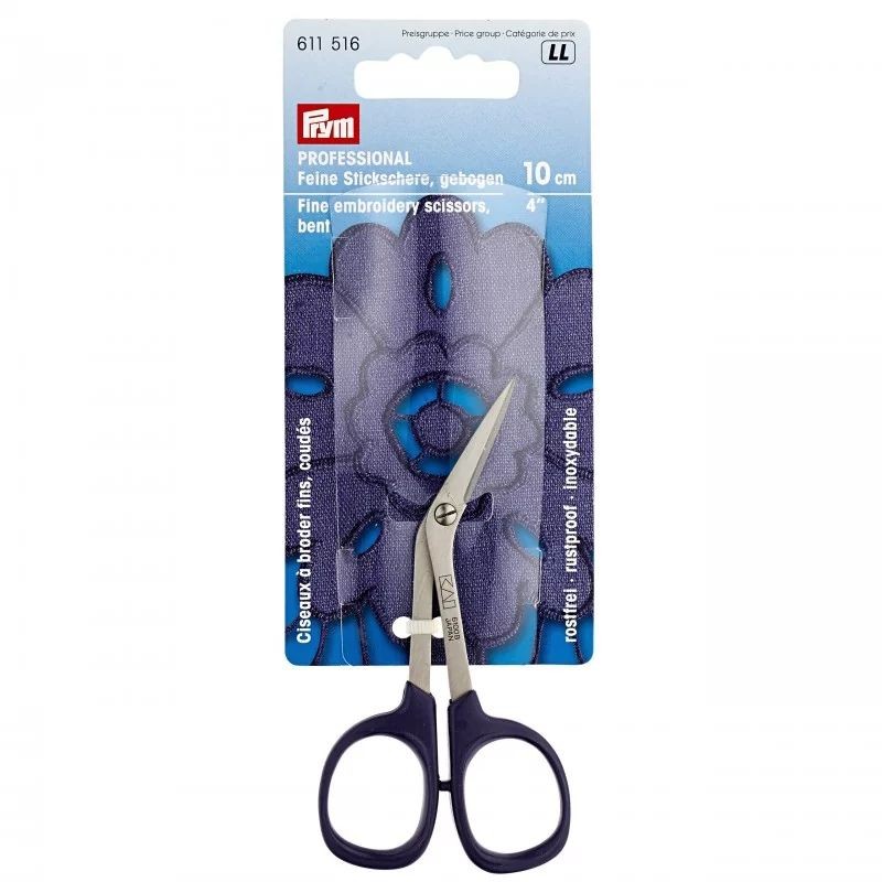 Forfecuta curbata profesionala pentru broderie - 10 cm
