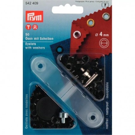 Set ocheti negru - 4 mm