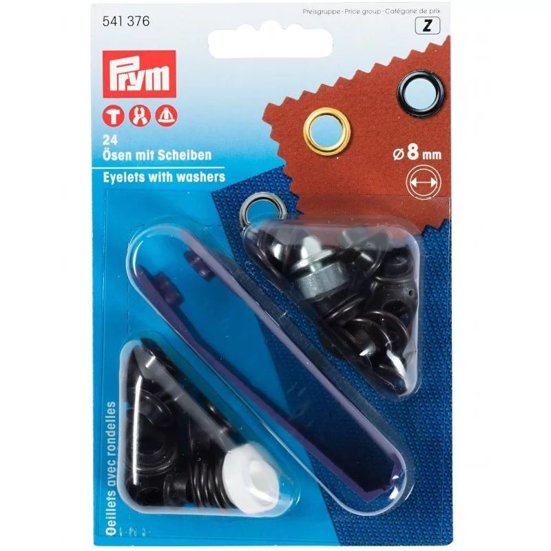 Set ocheti negru - 8 mm