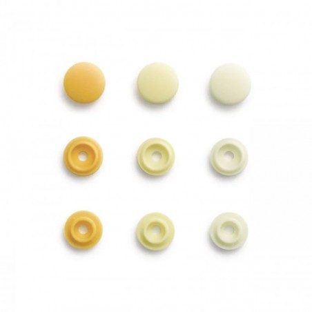 Set capse plastic rotunde - galben