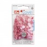 Set capse plastic rotunde - roz