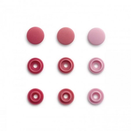 Set capse plastic rotunde - roz