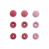 Set capse plastic rotunde - roz
