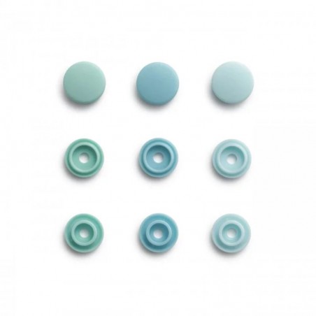 Set capse plastic rotunde - verde deschis