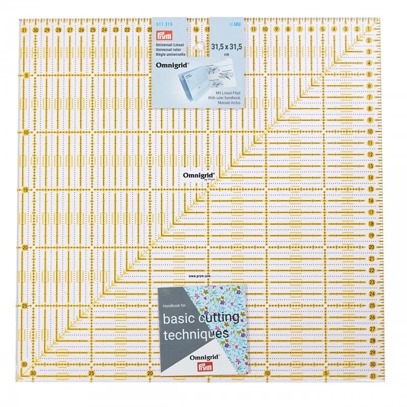 Rigla patchwork - 31.5x31.5 cm