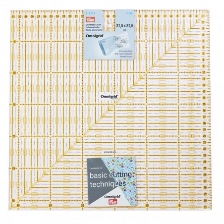 Rigla patchwork - 31.5x31.5 cm