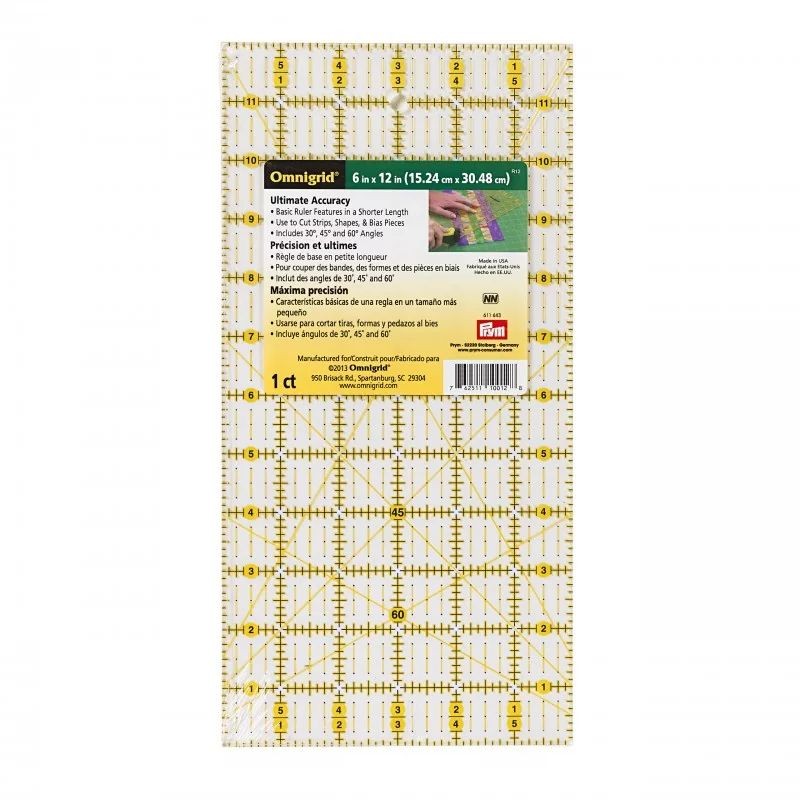 Rigla patchwork - 6x12 inch