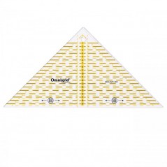 Rigla patchwork triunghi - 20 cm/45 grade