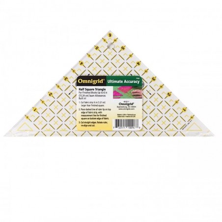 Rigla patchwork triunghi - 6 inch/45 grade