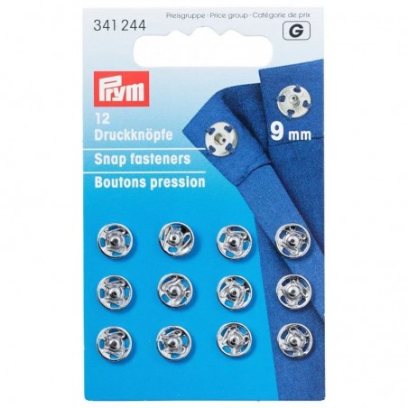 Set 12 capse de cusut din inox- 9 mm