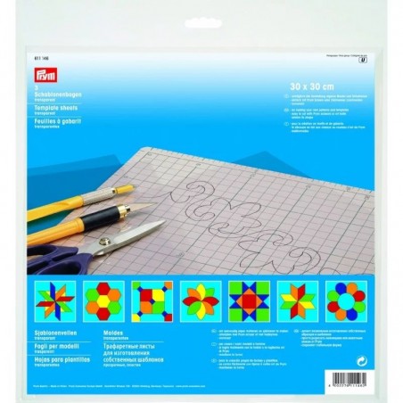 Set 3 folii transparente pentru sabloane patchwork