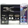 Set 4 tipuri capse metalice si ocheti + capsator