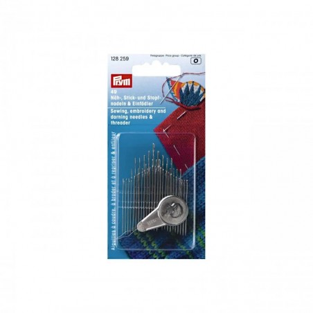 Set 49 de ace de cusut, brodat, insailat + dispozitiv de infirat