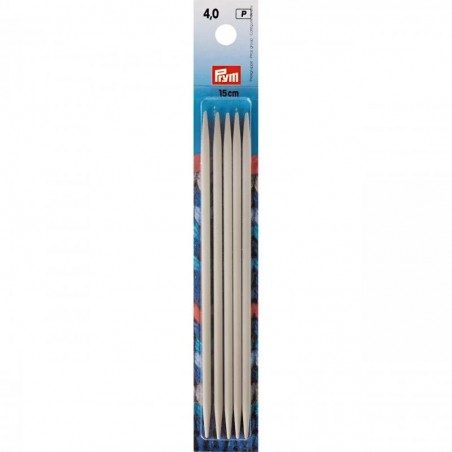 Set 5 andrele drepte pentru sosete - 4 mm/15 cm