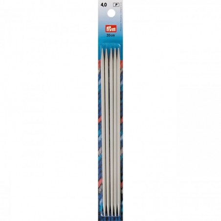 Set 5 andrele drepte pentru sosete - 4 mm/20 cm