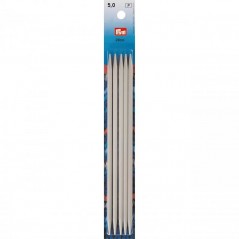 Set 5 andrele drepte pentru sosete - 5 mm/20 cm
