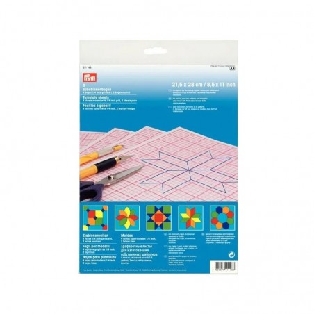 Set 6 folii gradate pentru patchwork - 21.5x28 cm