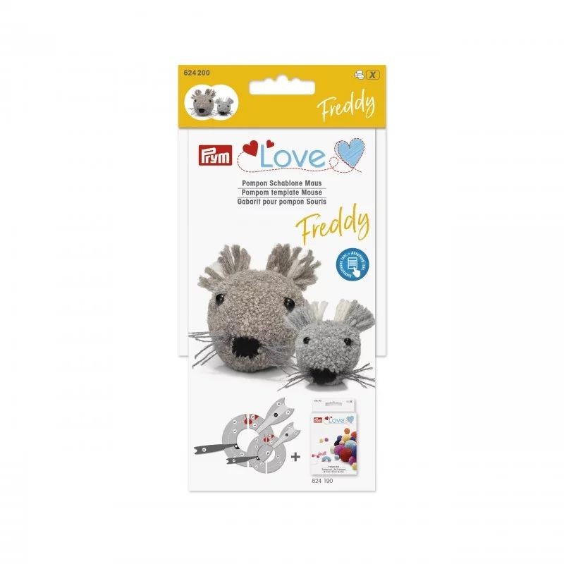 Set confectionat pompoane - soricelul Freddy