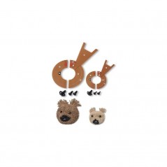 Set confectionat pompoane - ursuletul Charlie
