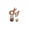 Set confectionat pompoane - ursuletul Charlie