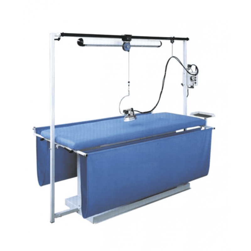 Masă dreptunghiulară u încălzire electrică pentru călcat perdele și aspirare încorporată MP/FC/A/T 200X75 92 x 107 x 245 cm
