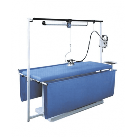 Masă dreptunghiulară u încălzire electrică pentru călcat perdele și aspirare încorporată MP/FC/A/T 200X75 92 x 107 x 245 cm