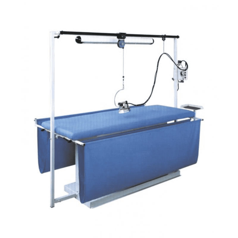 Masă dreptunghiulară cu încălzire electrică pentru călcat perdele și aspirare încorporată MP/FC/A/T 250X75 - 8 Masă dreptunghiulară cu încălzire electrică pentru călcat perdele și aspirare încorporată MP/FC/A/T 250X75 - 8