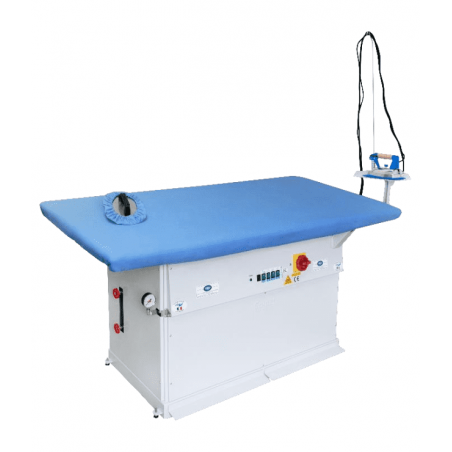 Masă dreptunghiulară de aburit cu încălzire electrică și aspirare încorporată  MP/F/PV 180X90 + 12A - 8