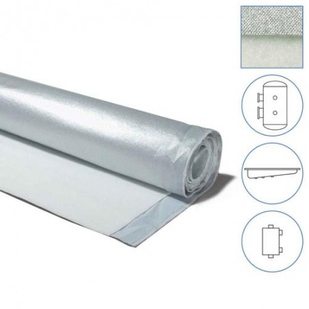 Țesătură izolantă metalizată cu fetru, grosime 4 mm, lățime 1400 mm