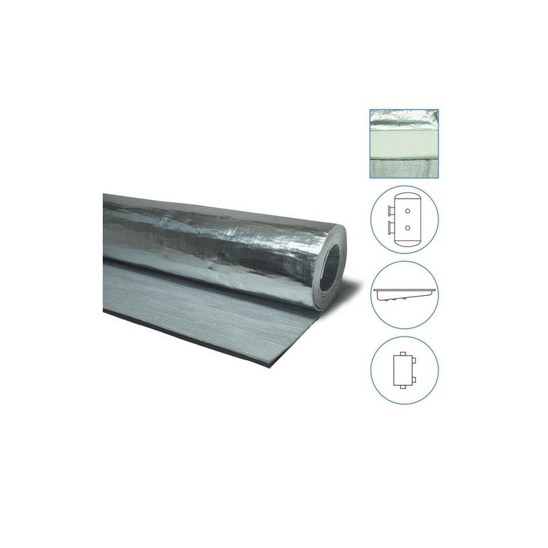 Țesătură izolantă cu fetru 6 mm, acoperire aluminiu, lățime 1400 mm Țesătură izolantă cu fetru 6 mm, acoperire aluminiu, lățime 1400 mm