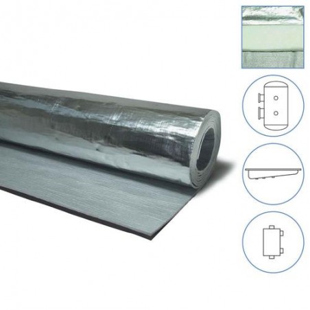 Țesătură izolantă cu fetru 6 mm, acoperire aluminiu, lățime 1400 mm