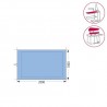 Fetru 100% poliester 2000x1000 mm