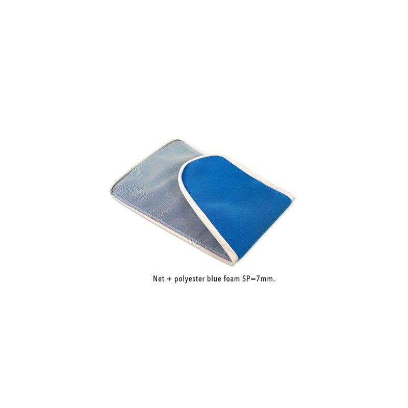 Spumă siliconată albastră cu plasă – U1, 7 mm Spumă siliconată albastră cu plasă – U1, 7 mm