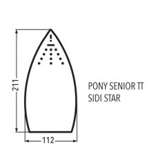 Talpă armată din teflon PONY SENIOR TT