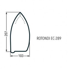 Talpă teflon armata EC-289 / EC-420 ROTONDI