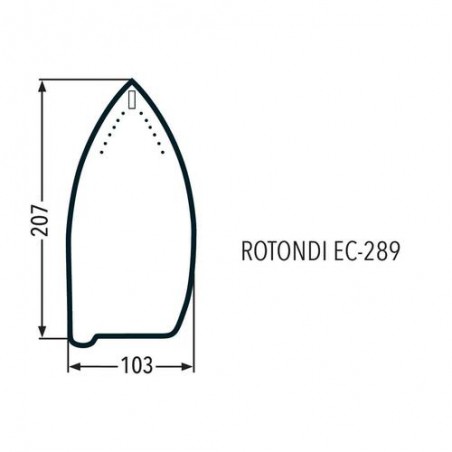Talpă teflon armata EC-289 / EC-420 ROTONDI