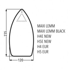 Talpă teflonată simplă  MAXILEMM și H4–H5