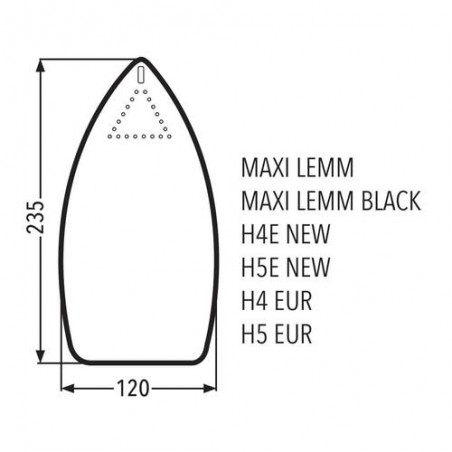 Talpă teflonată simplă  MAXILEMM și H4–H5