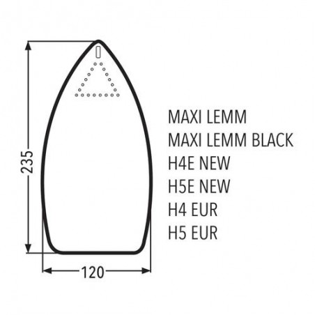 Talpă teflonată armată MAXILEMM și H4–H5