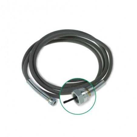 Furtun abur teflonat cu husă din bumbac – 2300 mm