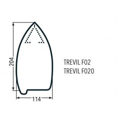 Talpă teflon armată pentru fier de călcat profesional Talpă teflon armată pentru fier de călcat profesional