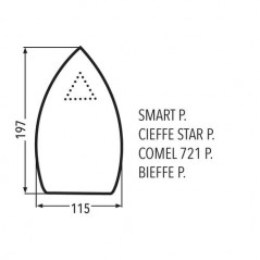 Talpă teflon armată pentru fier de călcat profesional Talpă teflon armată pentru fier de călcat profesional