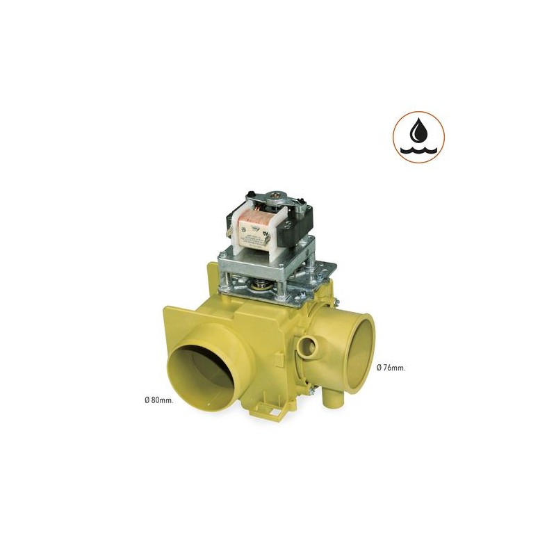 Supapă electrică de drenaj apă 3" – 90° – 230V